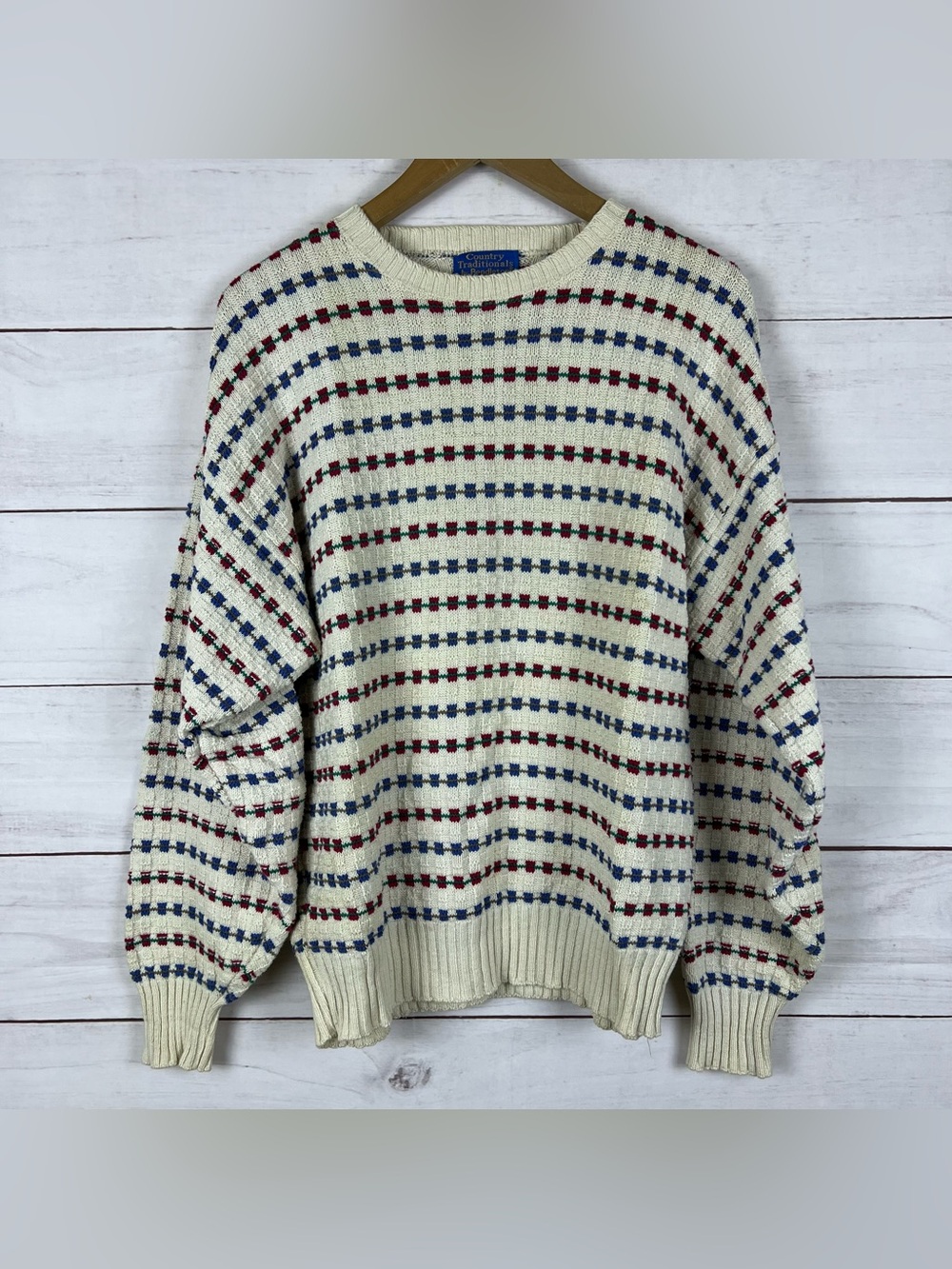 VTG Country Traditional Pendleton Sweater Mens Medium Crewneck Made USA